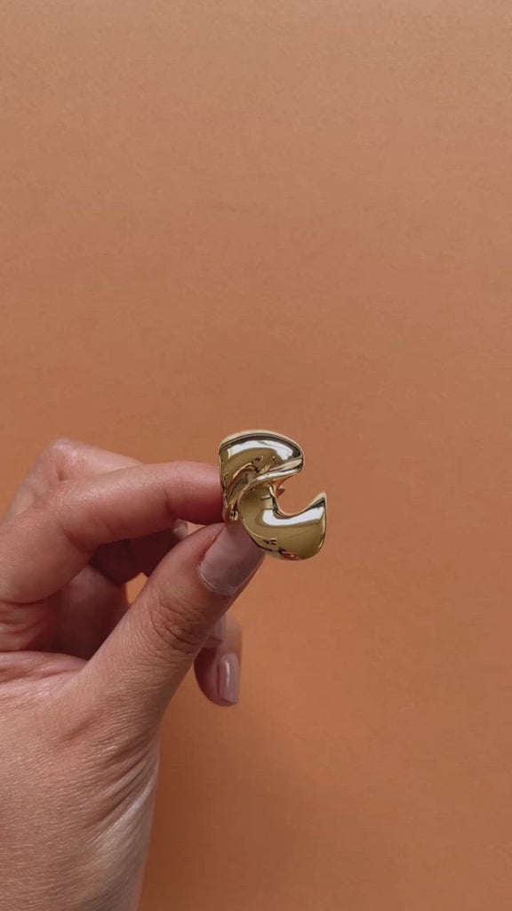 Golden Wave - Stainless Steel 18K gold plated ring - Zafeer