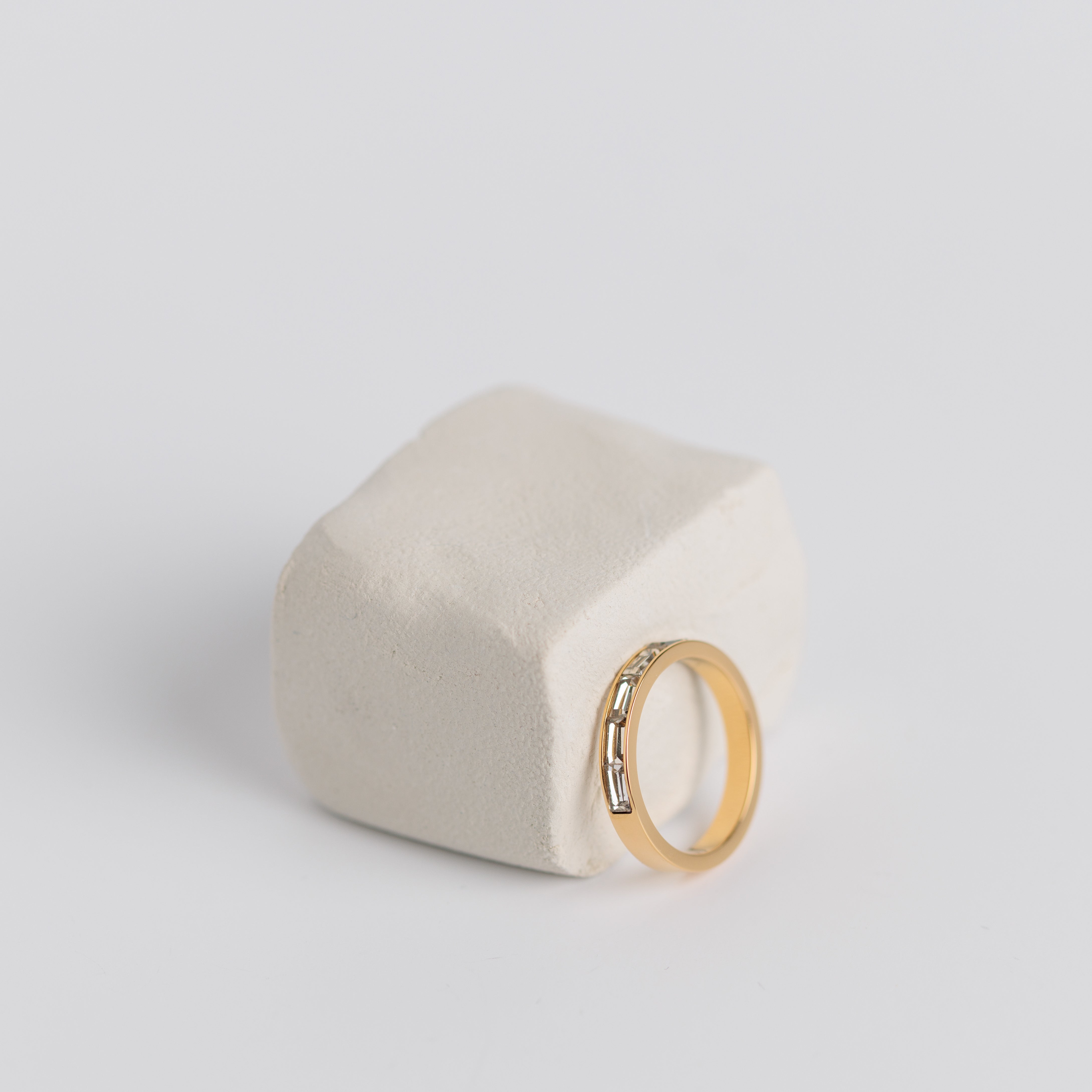ZiZi Slim - Stainless Steel 18K gold plated zircon ring - Zafeer
