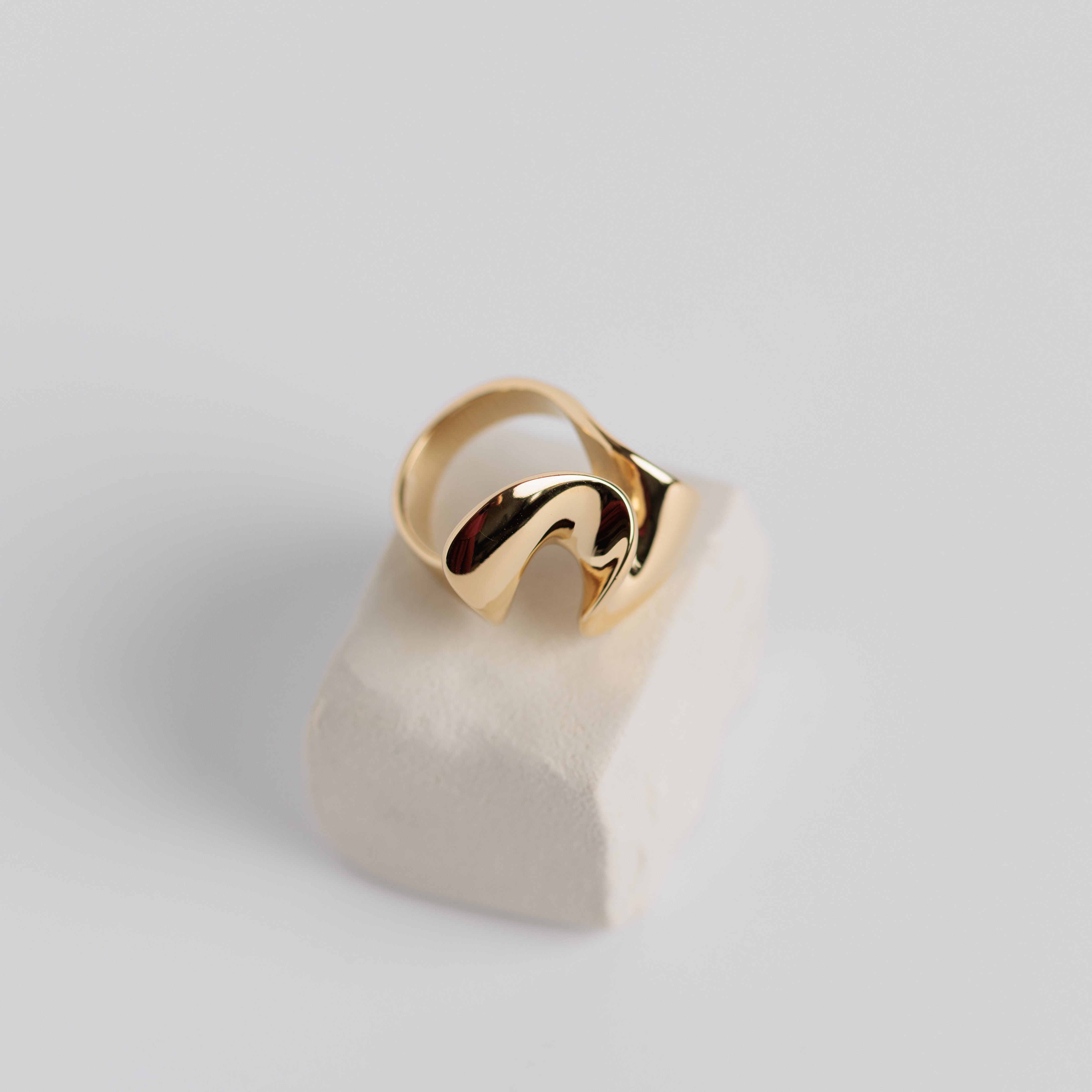 Golden Wave - Stainless Steel 18K gold plated ring - Zafeer