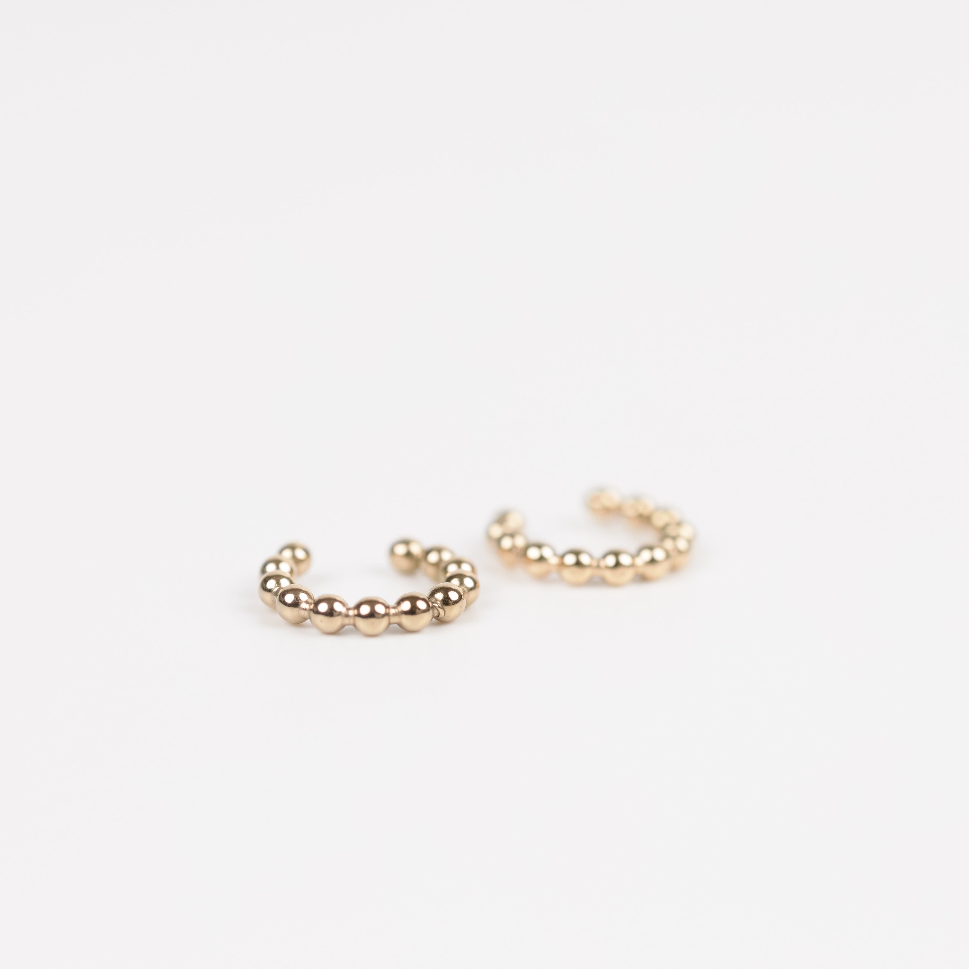 Bead Cuff Earrings - Stainless Steel 18K gold plated - Zafeer