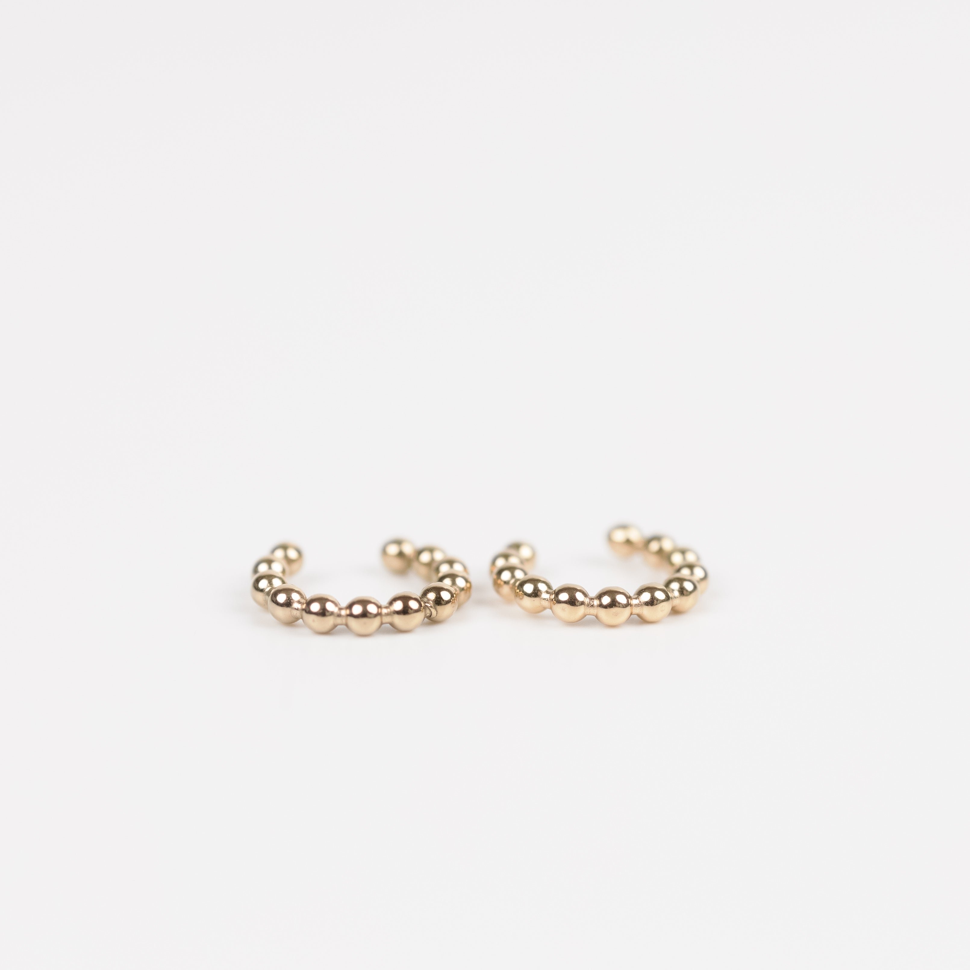 Bead Cuff Earrings - Stainless Steel 18K gold plated - Zafeer