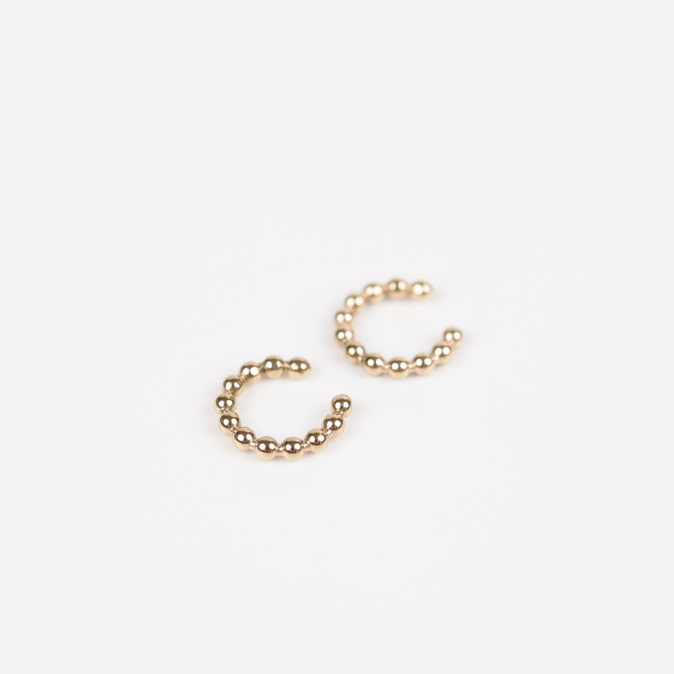 Bead Cuff Earrings - Stainless Steel 18K gold plated - Zafeer