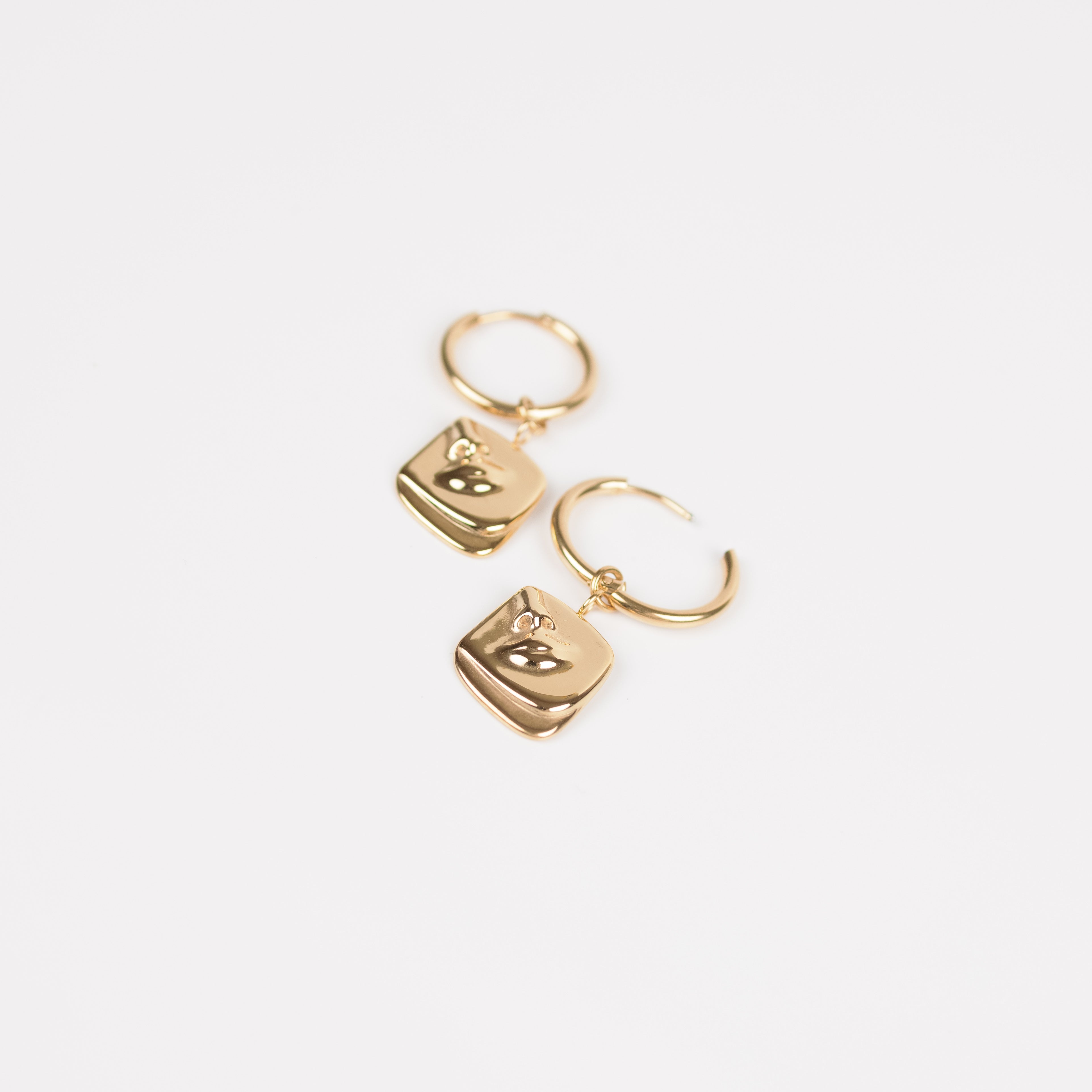 Half face Abstract Earrings - Stainless Steel 18K gold plated - Zafeer