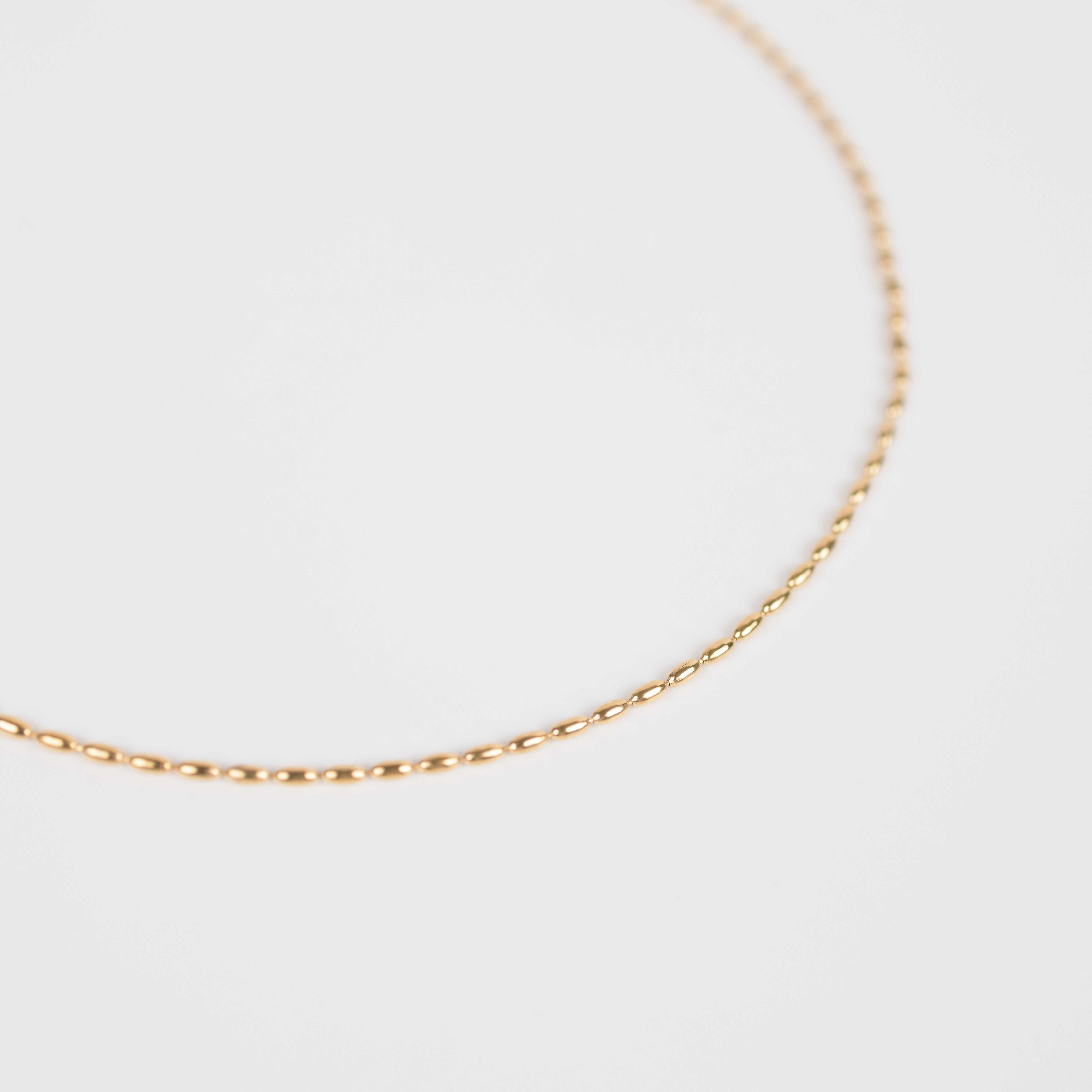 Bead Necklace - Stainless Steel 18K gold plated - Zafeer