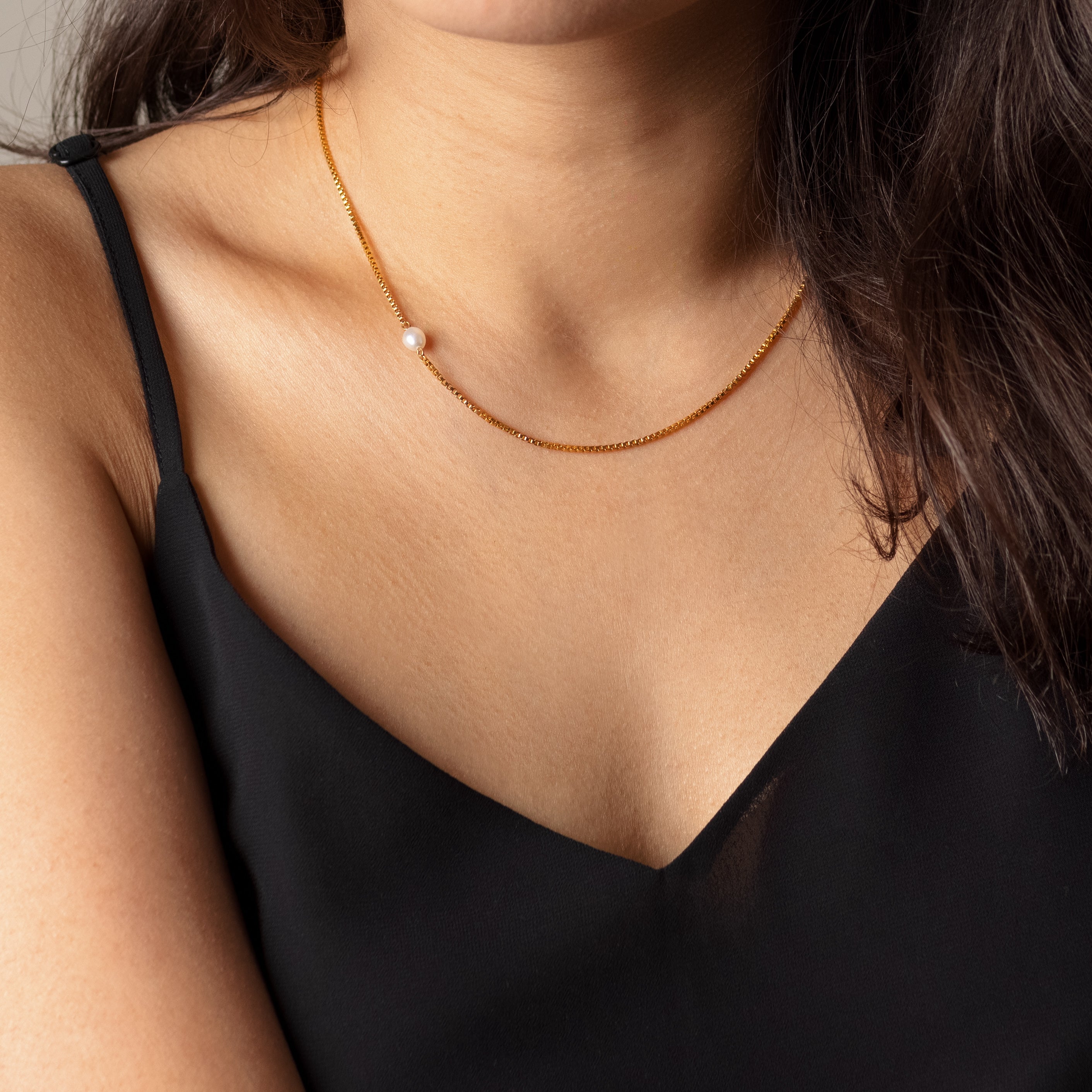 Freshwater Solo Pearl Necklace - Zafeer