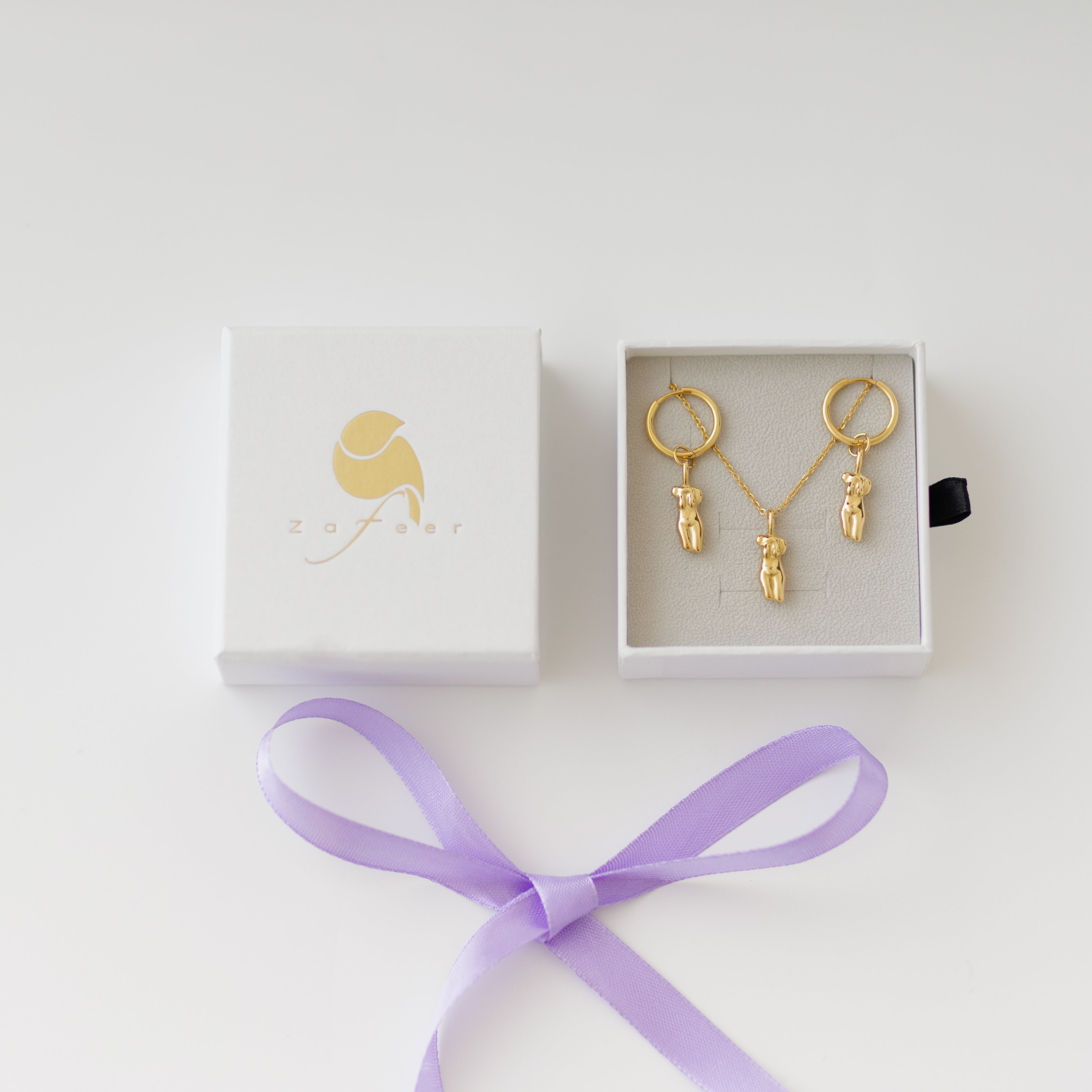 Female Body Abstract Set - Stainless Steel 18K gold plated - Zafeer