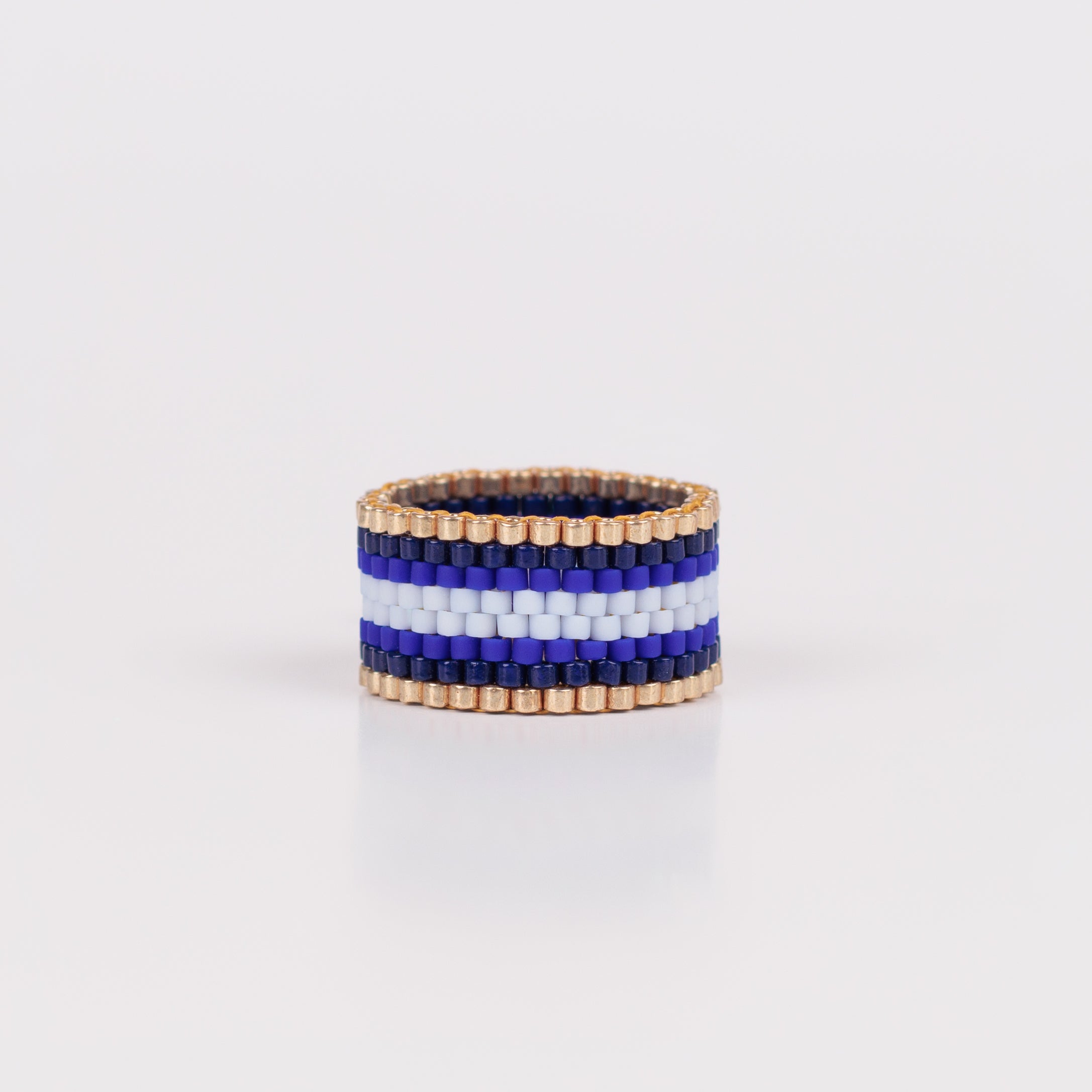 Ocean Blue - High-End beaded ring - Zafeer