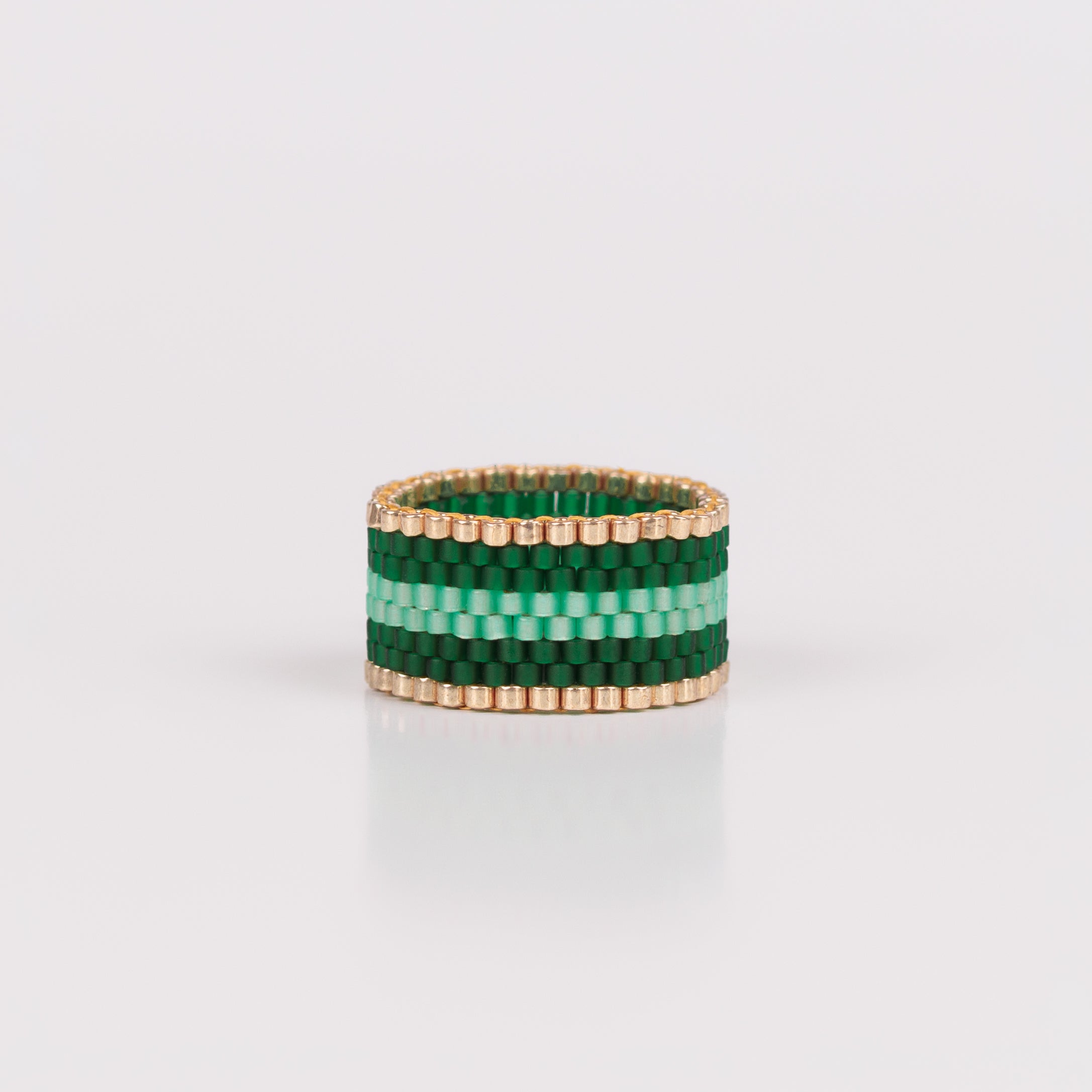 Emerald's Magic - High-End beaded ring - Zafeer