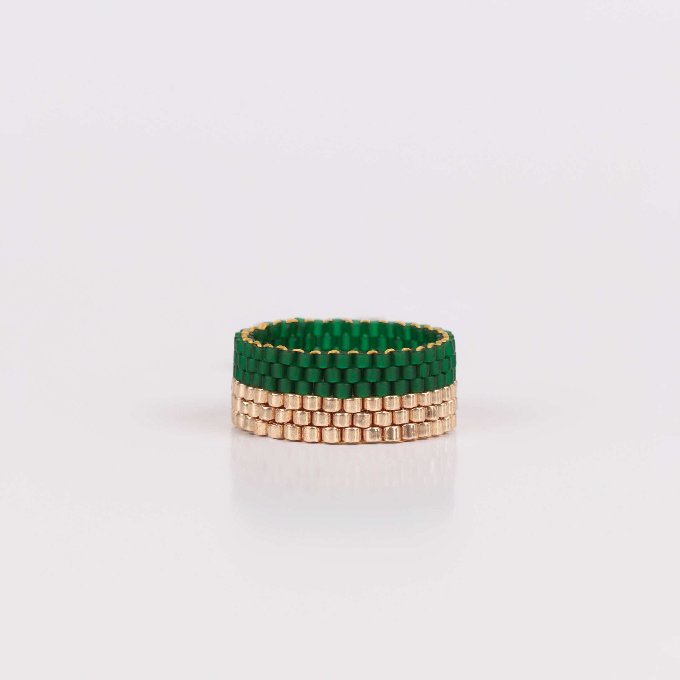 Emerald's Magic - High-End beaded ring - Zafeer