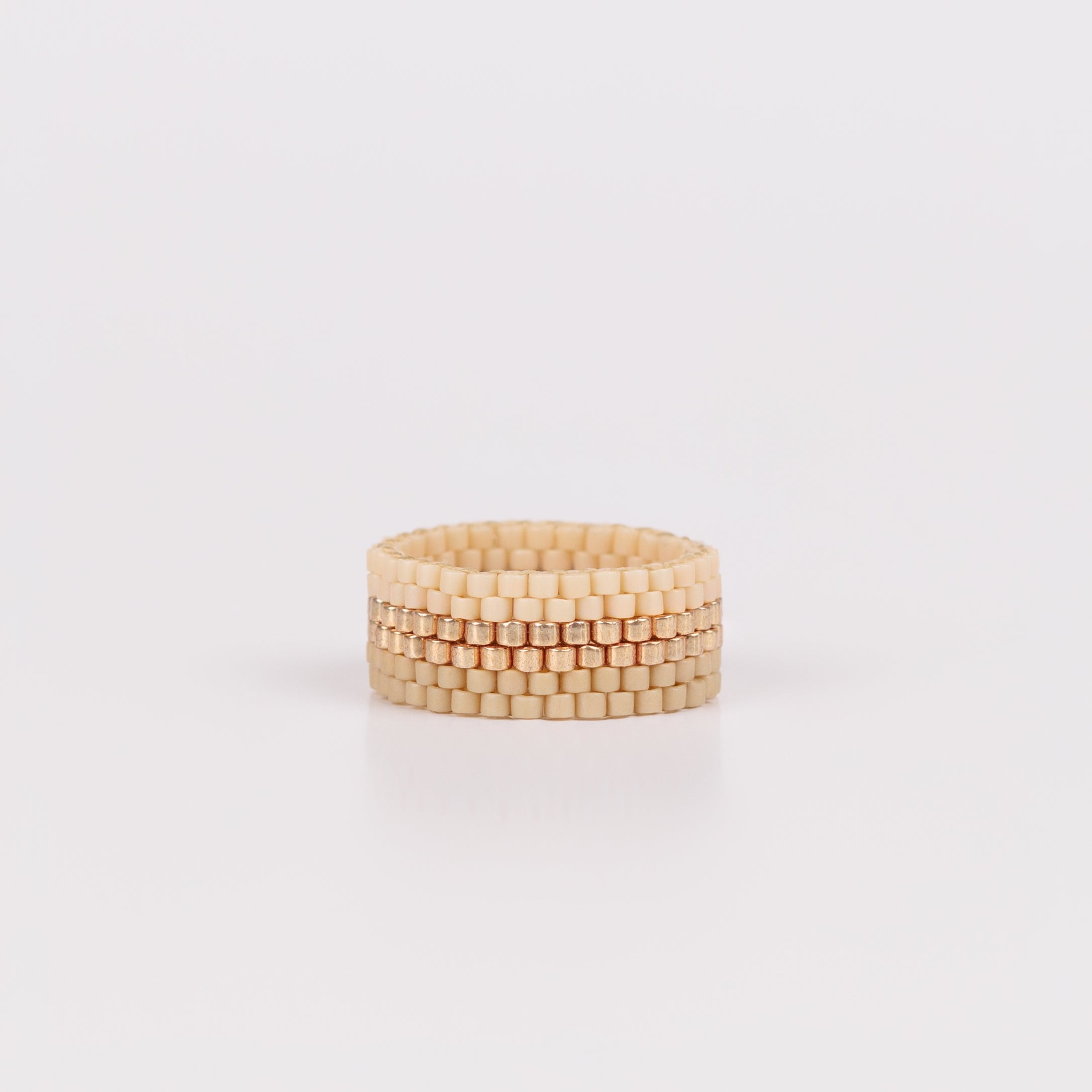 Irish Cream - High-End beaded ring - Zafeer
