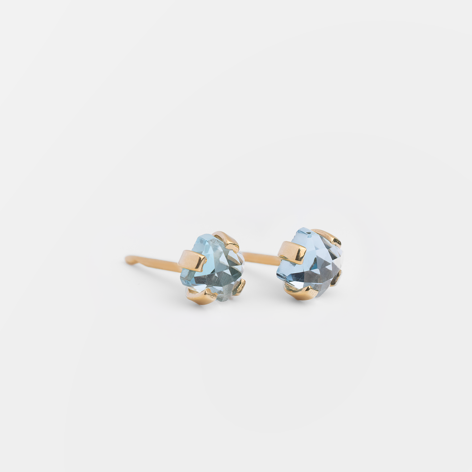 Vanna - 18K Gold Vermeil Blue Topaz Earrings - Zafeer