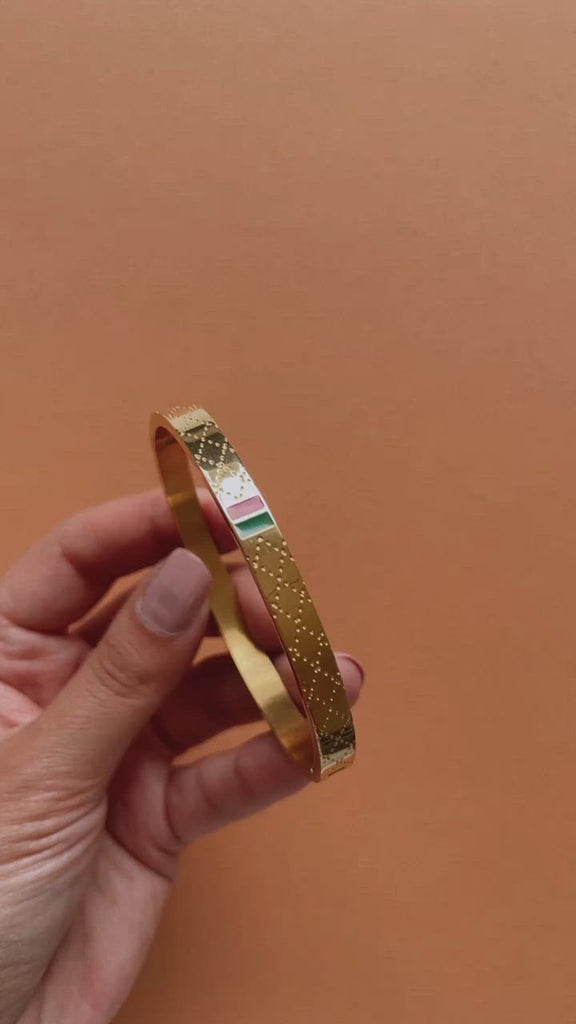 Viva - Stainless Steel 18K gold plated Bangle Bracelet - Zafeer
