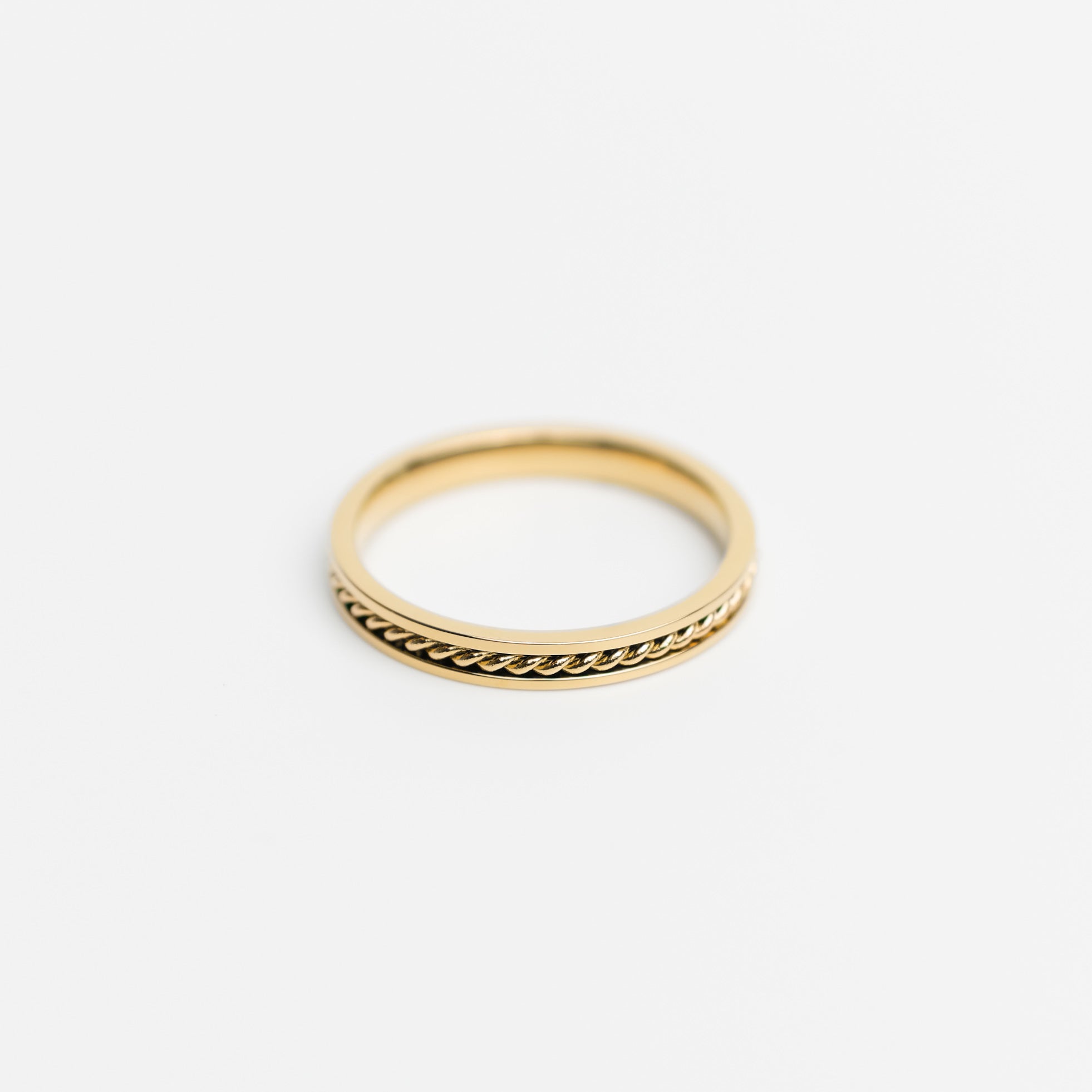 Rº4 - Stainless Steel 18K gold plated ring - Zafeer